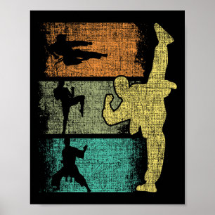Taekwondo Koreas blandade martialkonst Karate Mma Poster