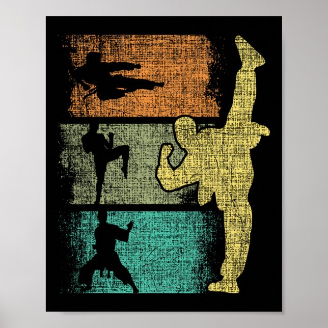 Taekwondo Koreas blandade martialkonst Karate Mma Poster (Framsidan)