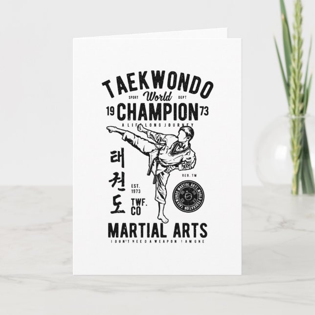 Taekwondo Kort (Framsida)