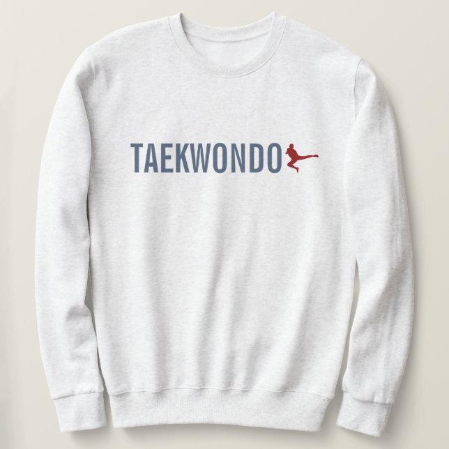 Taekwondo Lång Ärmad Tröja (Design framsida)
