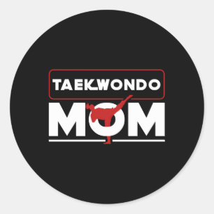 Taekwondo Mamma Mors dag Korea Taekwondo Runt Klistermärke