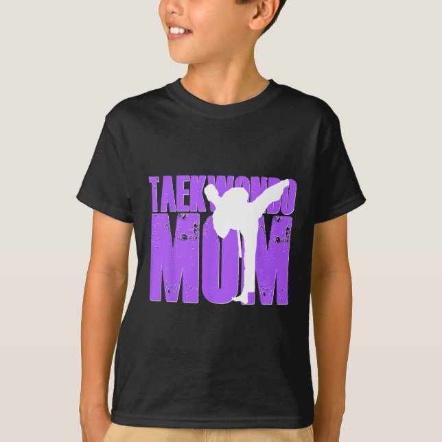 Taekwondo Mamma Shirt Tae Kwon Do Martial Arts Mot T Shirt (Framsida)