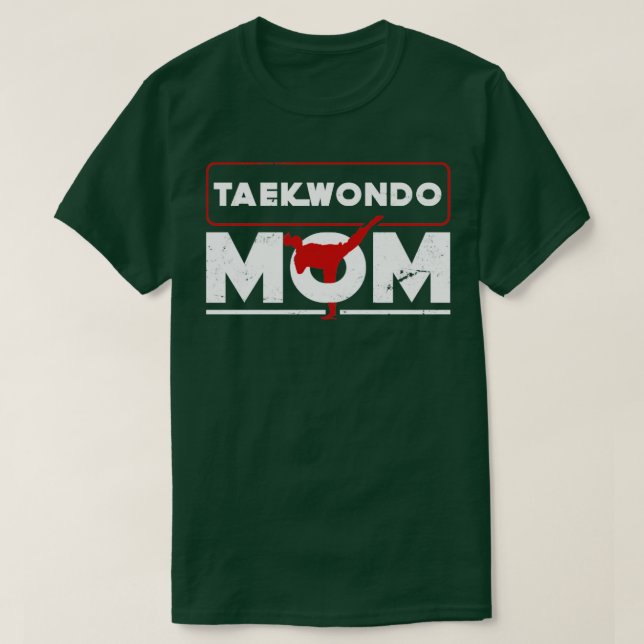 Taekwondo Mamma T Shirt (Design framsida)