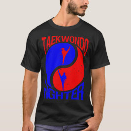Taekwondo Martial Art Yin och Yang Usa T Shirt