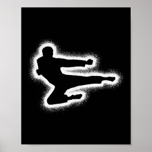 Taekwondo Martial Arts Boys Kids Manar Karate Poster