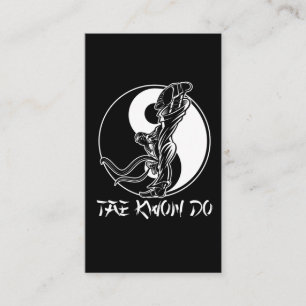 Taekwondo Martial Arts Tae kwon do Self Defence Visitkort