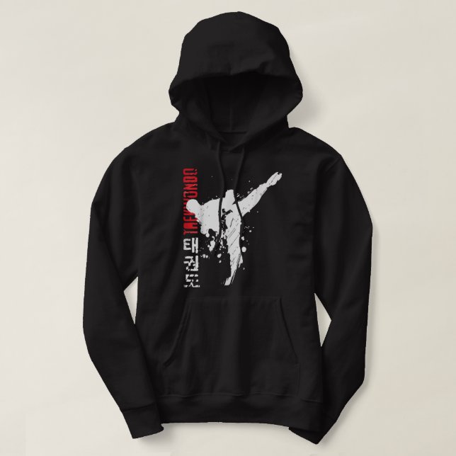 Taekwondo Martial Arts TShirt Hoodie (Design framsida)