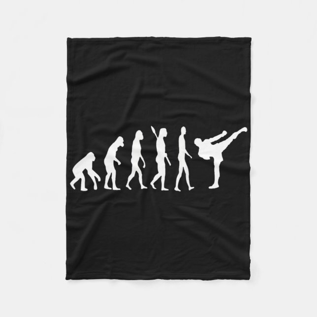 Taekwondo Mma Evolution Judo Kung fu Tkw Kickboxin Fleecefilt (Framsidan)