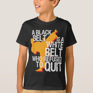 Taekwondo och Karate Black Bälte Martial Art Stude T Shirt