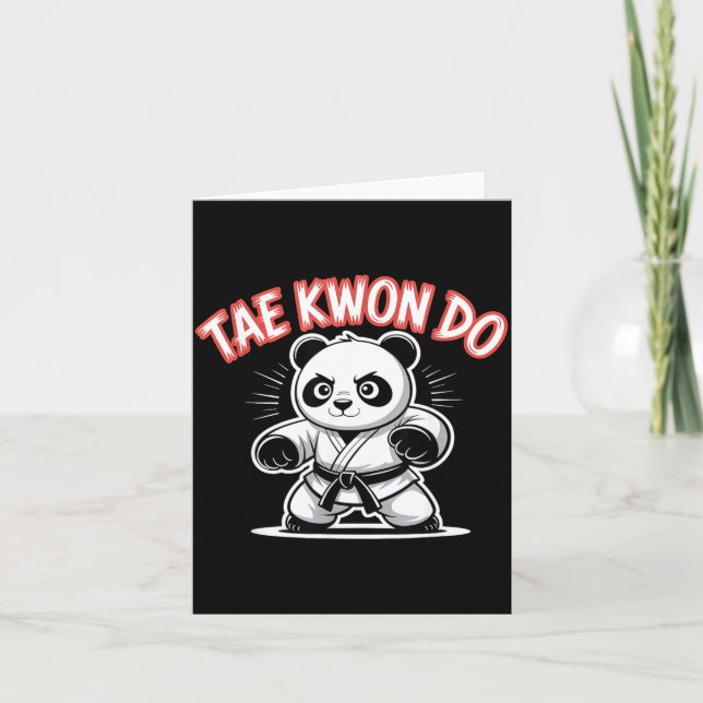 Taekwondo Panda - Rollig Mma Tkd Panda Kort (Framsida)