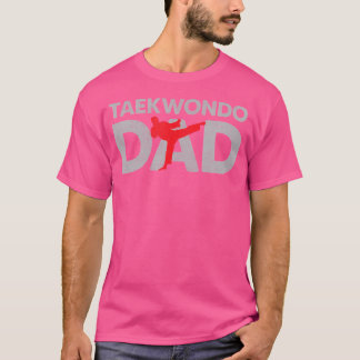 Taekwondo Pappa Shirt Silhouette Karate Far Marti T