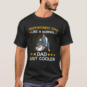 taekwondo pappa som kämpar mot Svarta bälte-Korean T Shirt