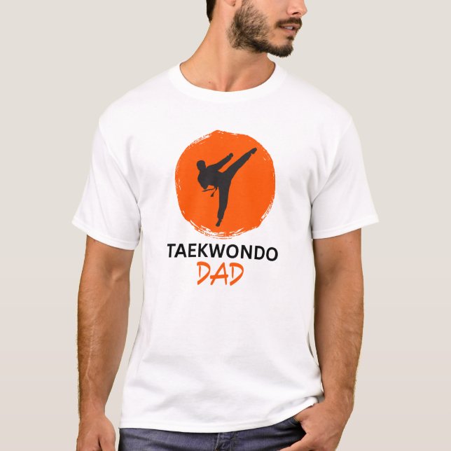 Taekwondo Pappa T Shirt (Framsida)