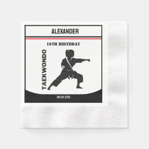 Taekwondo Player, Birthday Gift, Team Karate Pappersservett