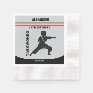 Taekwondo Player, Birthday Gift, Team Karate Pappersservett