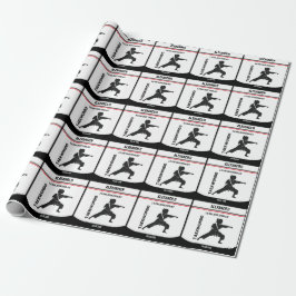 Taekwondo Player, Birthday Gift, Team Karate Presentpapper