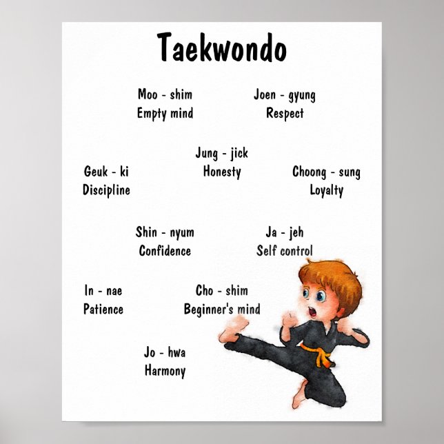 Taekwondo Poster (Framsidan)