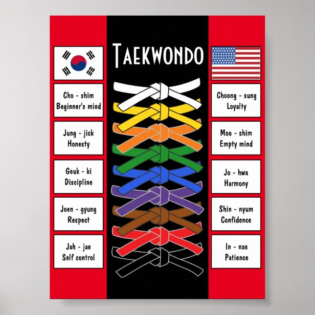 Taekwondo poster (Framsidan)
