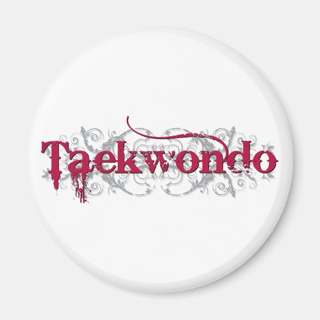 Taekwondo Red Magnet (Framsidan)
