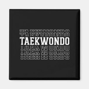 Taekwondo Rolig Lagertext Instruktör Tränare Magnet