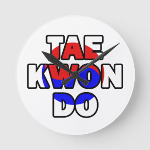 Taekwondo Rund Klocka
