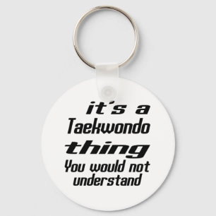 Taekwondo sakdesigner nyckelring