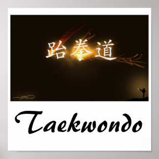 Taekwondo Skriv ut Poster