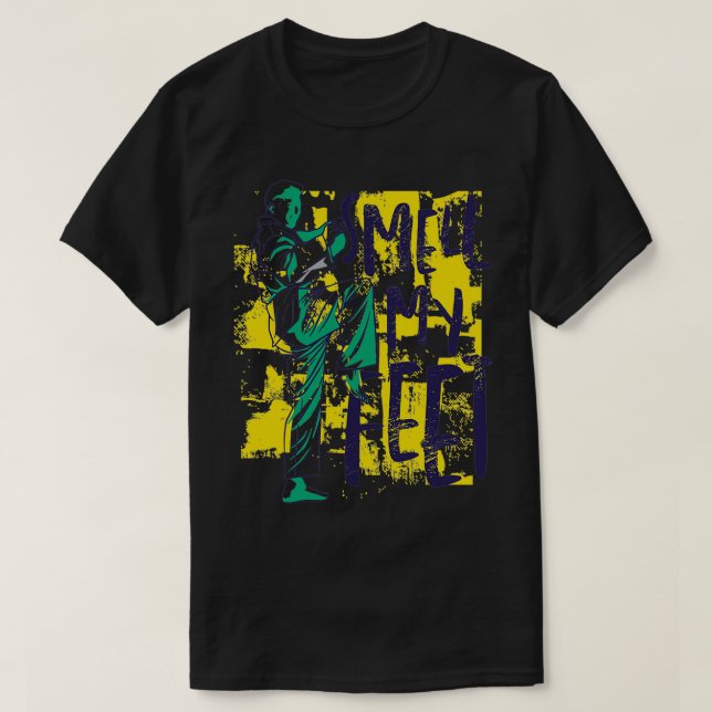 Taekwondo Smell My Feet 3 T Shirt (Design framsida)