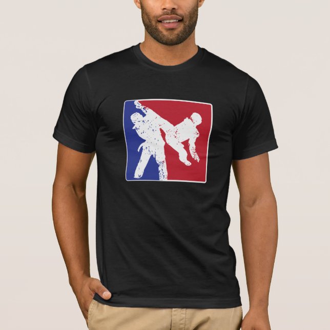 Taekwondo SPORTlogotyp Tee Shirt (Framsida)