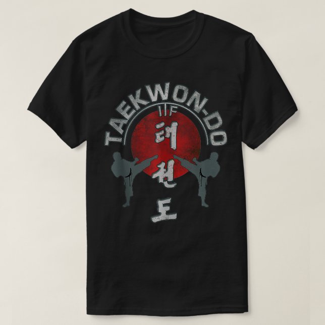 Taekwondo Sunrise, Taekwondo fighter, TKD T Shirt (Design framsida)