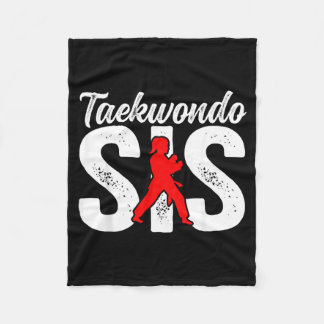 Taekwondo syster Taekwondo syster Taekwondo fighte Fleecefilt