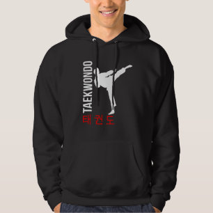 Taekwondo Tae Kwon Do koreanska tecken Hoodie