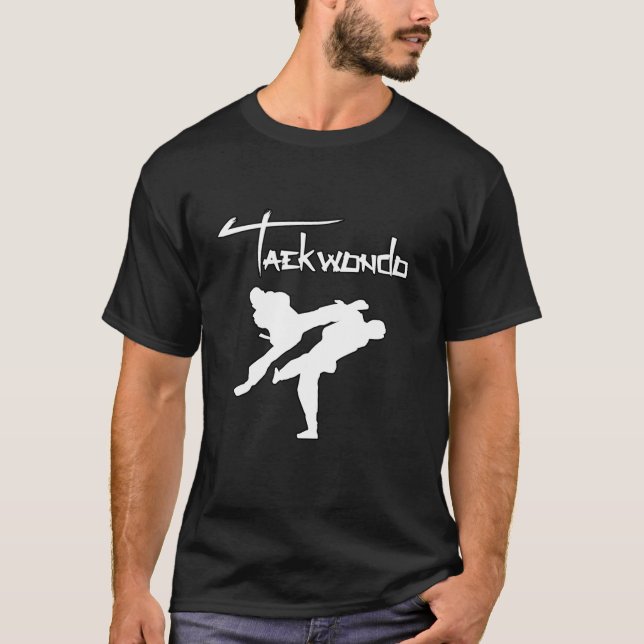 Taekwondo Tae Kwon Do T Shirt (Framsida)