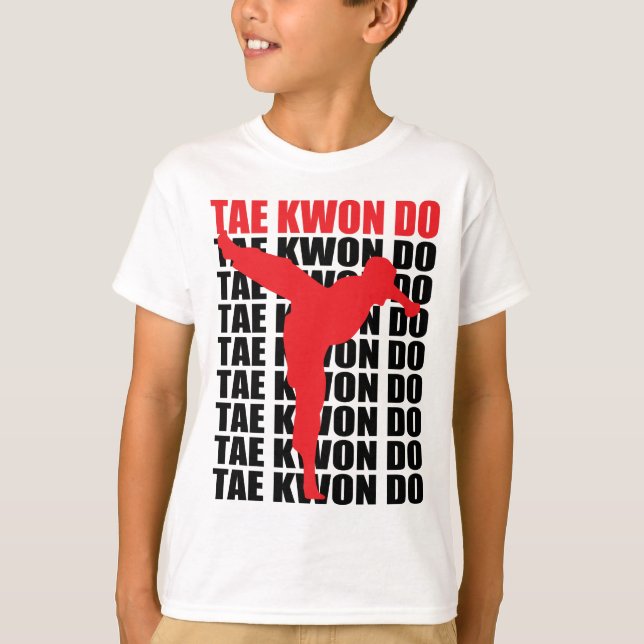 Taekwondo tänder t shirt (Framsida)
