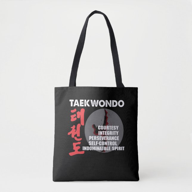 Taekwondo Tenets Martial Arts Tae kwon do Tygkasse (Framsida)