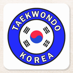 Taekwondo Underlägg Papper Kvadrat