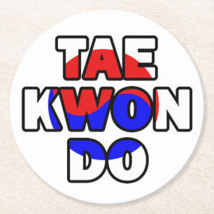 Taekwondo Underlägg Papper Rund