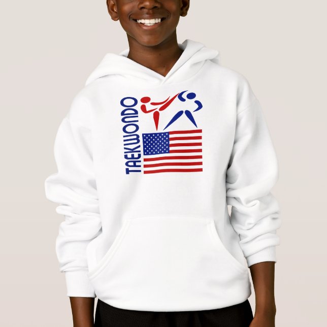 Taekwondo United States T Shirt (Framsida)