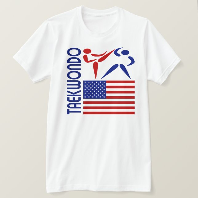 Taekwondo United States Tee Shirt (Design framsida)