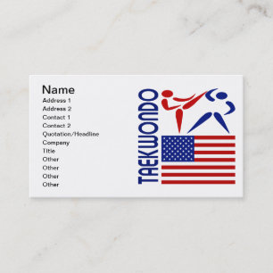 Taekwondo United States Visitkort
