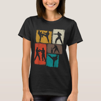 Taekwondo-utövare Collage Män Barn Tränare T Shirt
