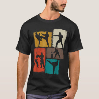 Taekwondo-utövare Collage Män Barn Tränare T Shirt