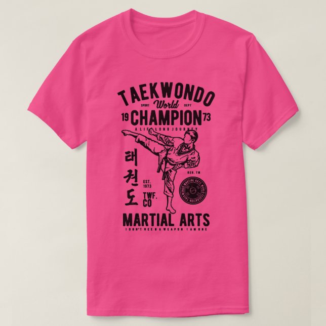 Taekwondo World Champion T Shirt (Design framsida)