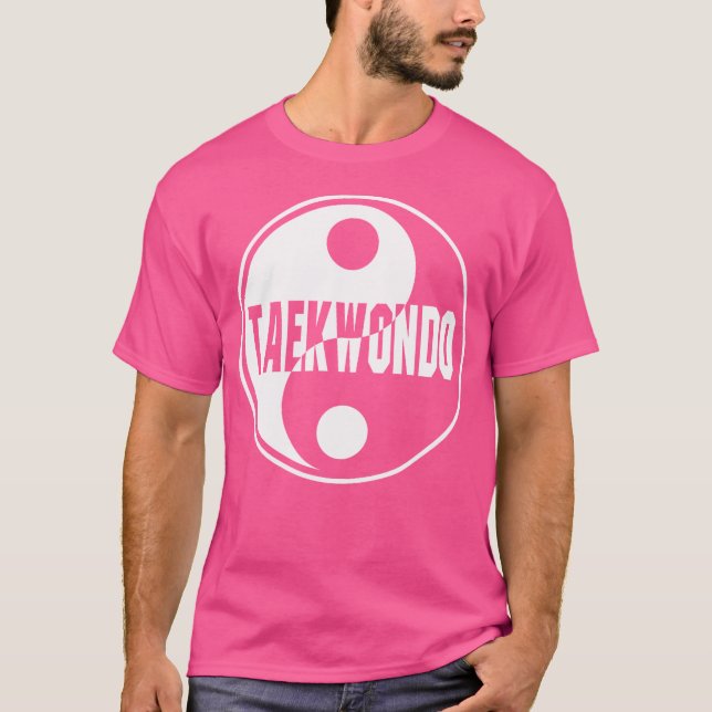 Taekwondo Yin Yang Tae Kwon Do Duality T Shirt (Framsida)