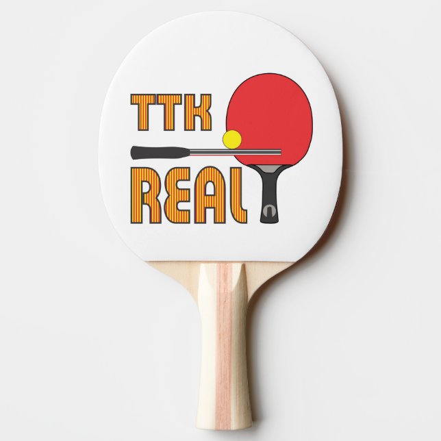Tafeltennis bat TTK-Real Pingisracket (Baksidan)