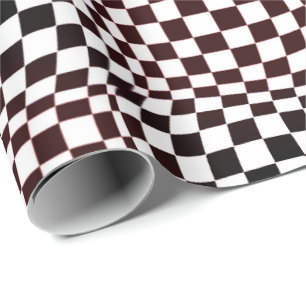 Taffi Op Art Black and White Presentpapper