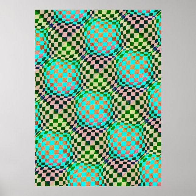 Taffi Op Art Bubblegum Poster (Framsidan)
