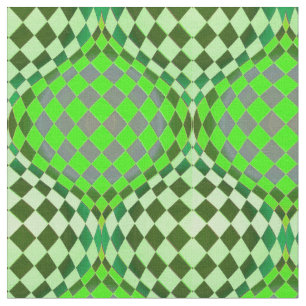 Taffi Op Art Grass Grönt Tyg