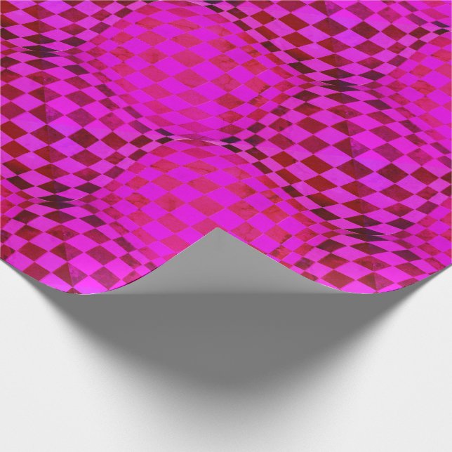 Taffi Tuck Op Art Fuschia Presentpapper (Hörn)