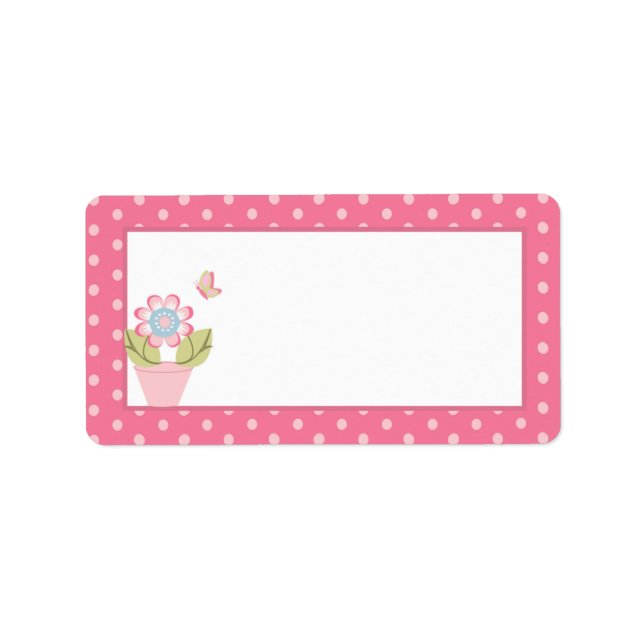 Taffy Butterfly-adressetikett Adressetikett (Framsidan)